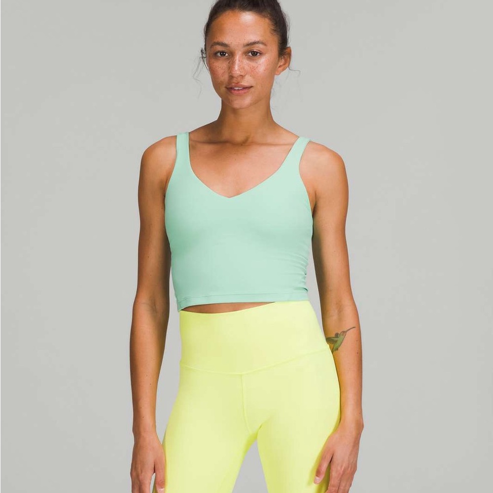 Lululemon Mint Green Crop top